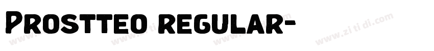 Prostteo regular字体转换